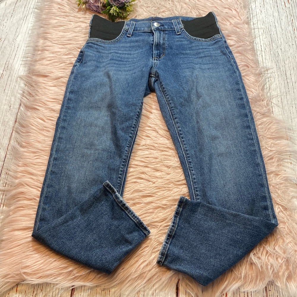 Joe’s Jeans Maternity The Bobby Mid Rise Tapered Boyfriend Jeans sz 27